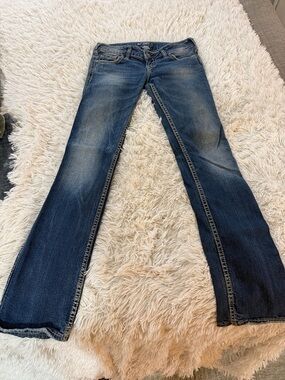 Silver Jeans Women's Dark Blue Flare Denim